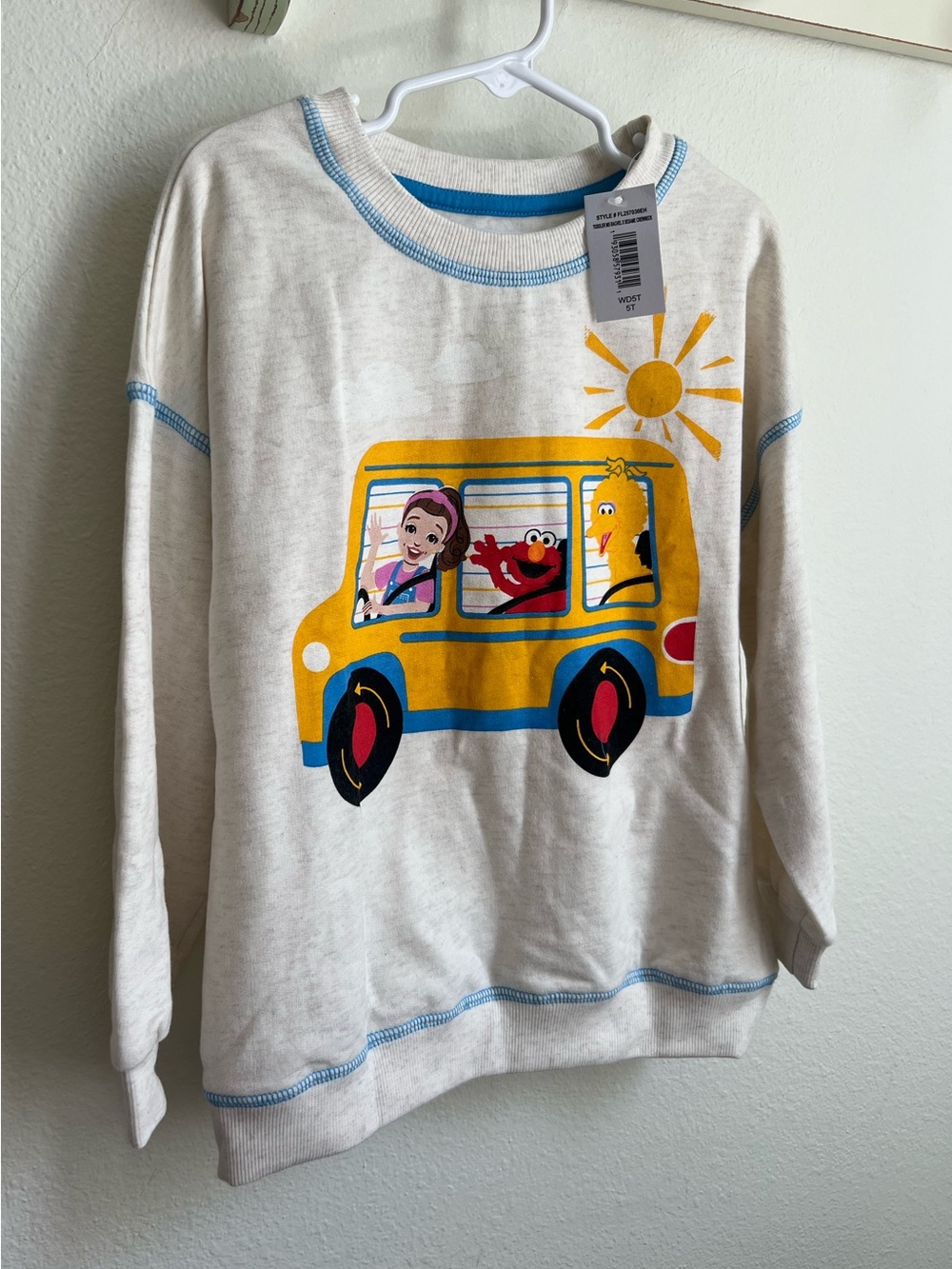 NWT Sesame Street x Ms. Rachel Cream Pullover Sweatshirt